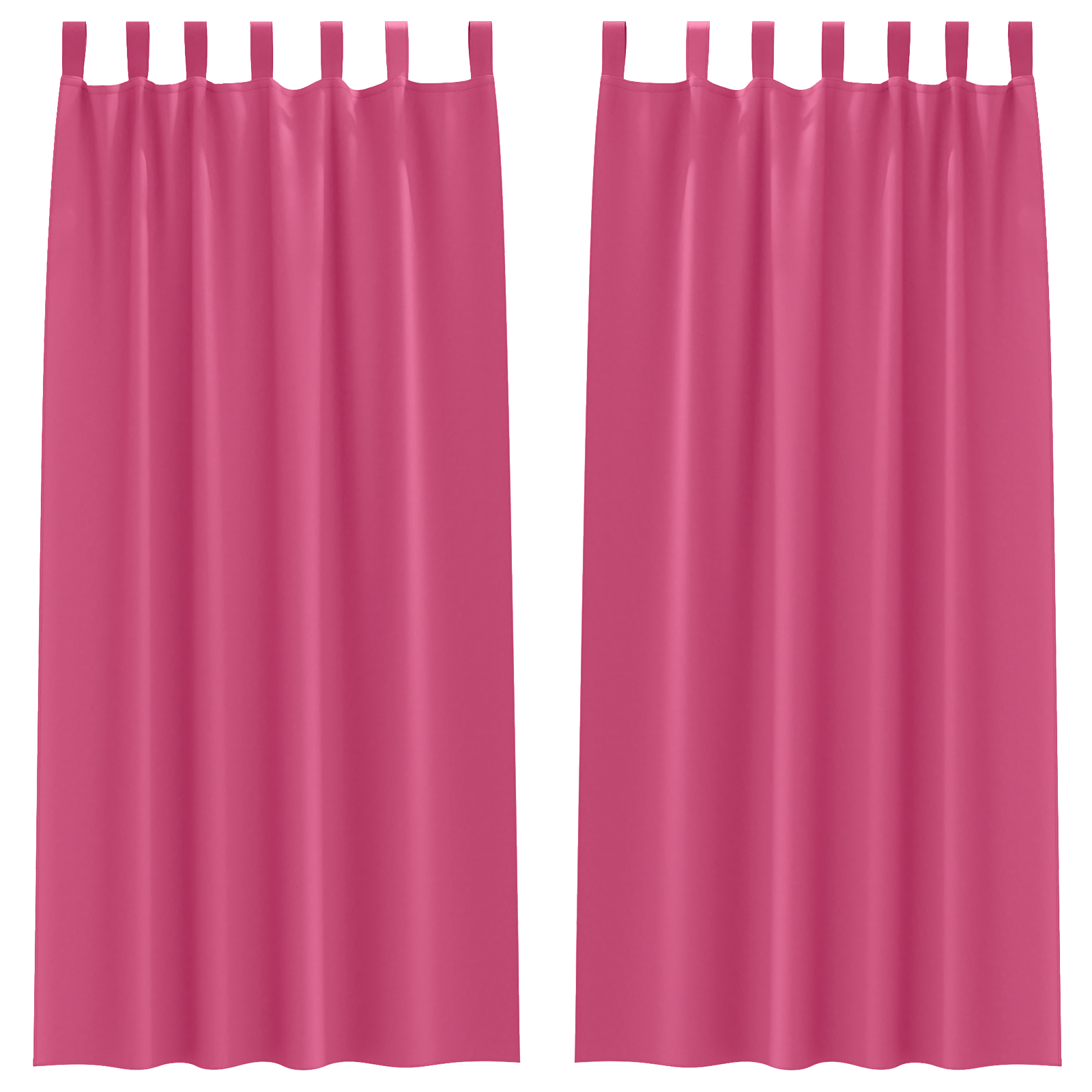 vidaXL Perdele opace cu perdele 2 pcs Roz 225 x 140 cm Poliester