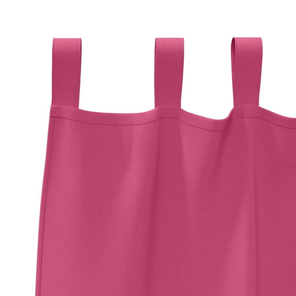 vidaXL Perdele cu perdele 2 pcs Roz intens 245 x 140 cm Poliester vidaXL Perdele cu perdele 2 pcs Roz intens 245 x 140 cm Poliester