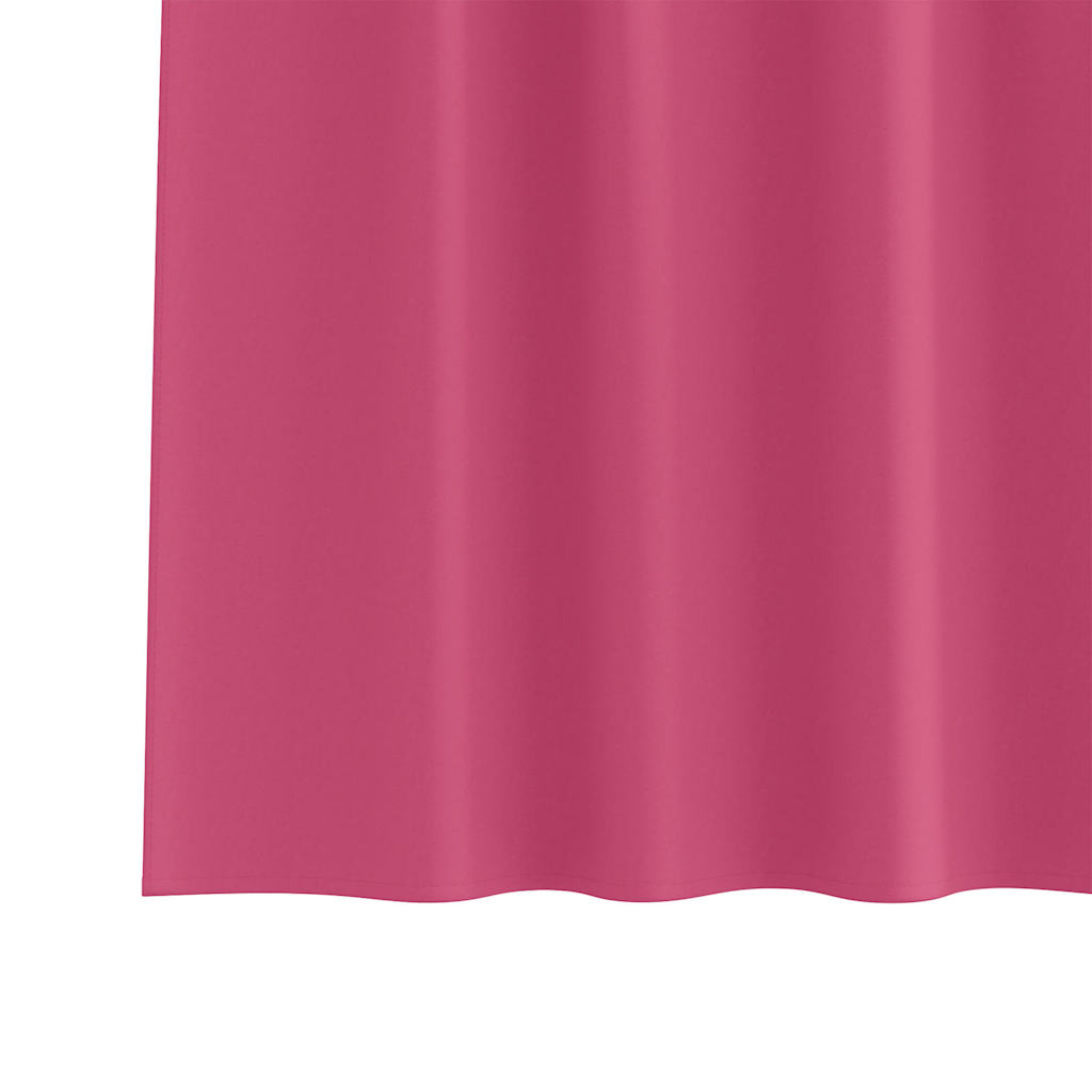vidaXL Perdele cu perdele 2 pcs Roz intens 245 x 140 cm Poliester vidaXL Perdele cu perdele 2 pcs Roz intens 245 x 140 cm Poliester