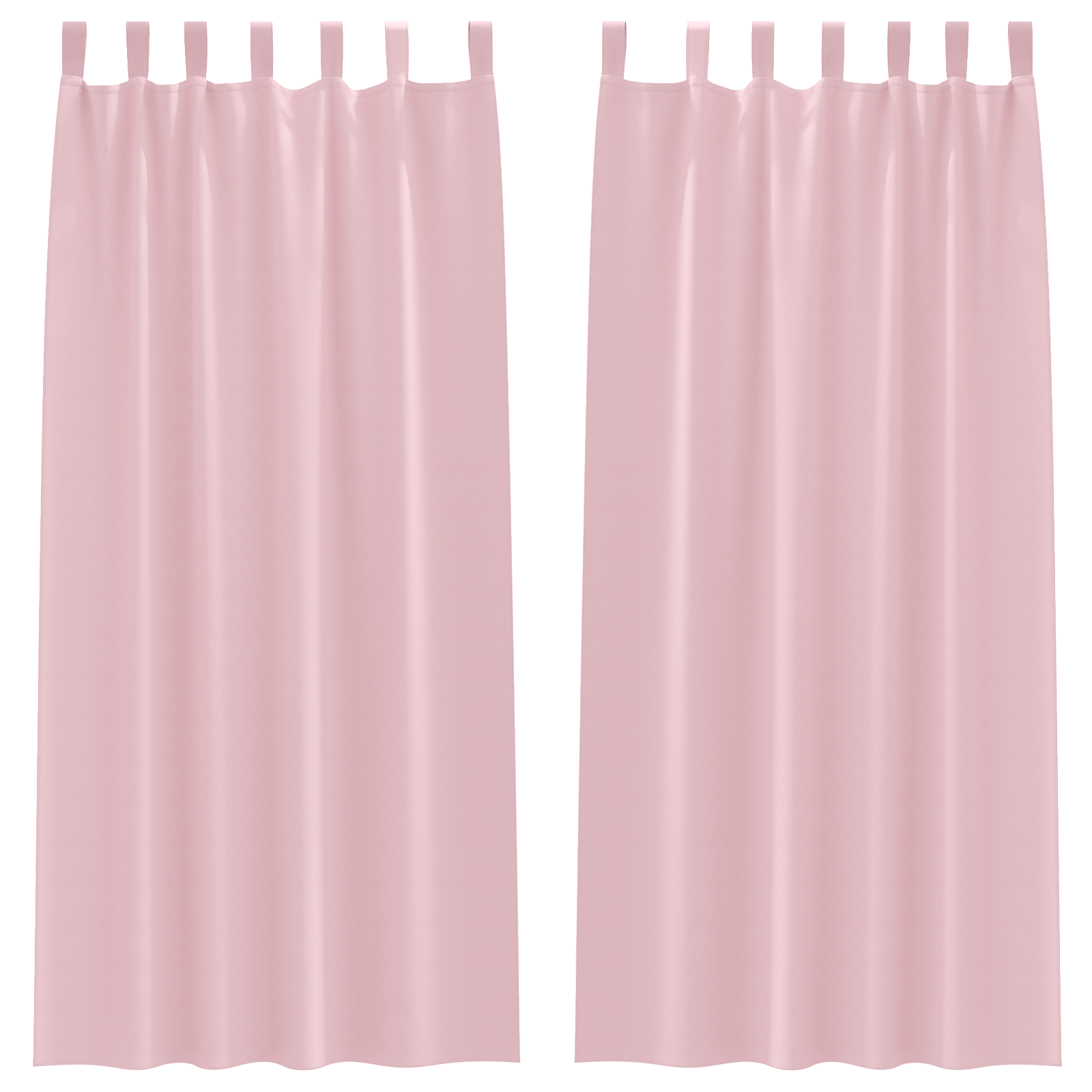 vidaXL Perdele cu perdele 2 pcs Roz bebeluș Poliester vidaXL Perdele cu perdele 2 pcs Roz bebeluș Poliester
