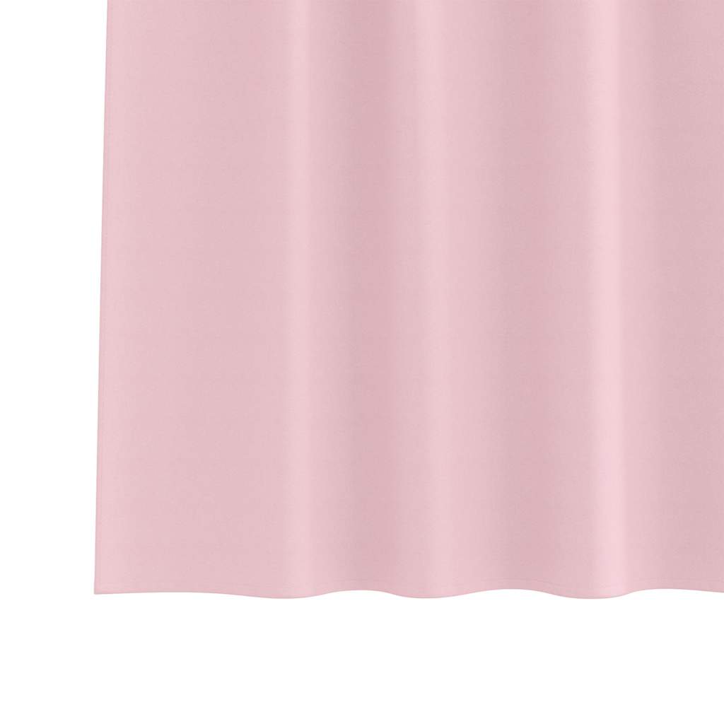vidaXL Perdele cu perdele 2 pcs Roz bebeluș 245 x 140 cm Poliester