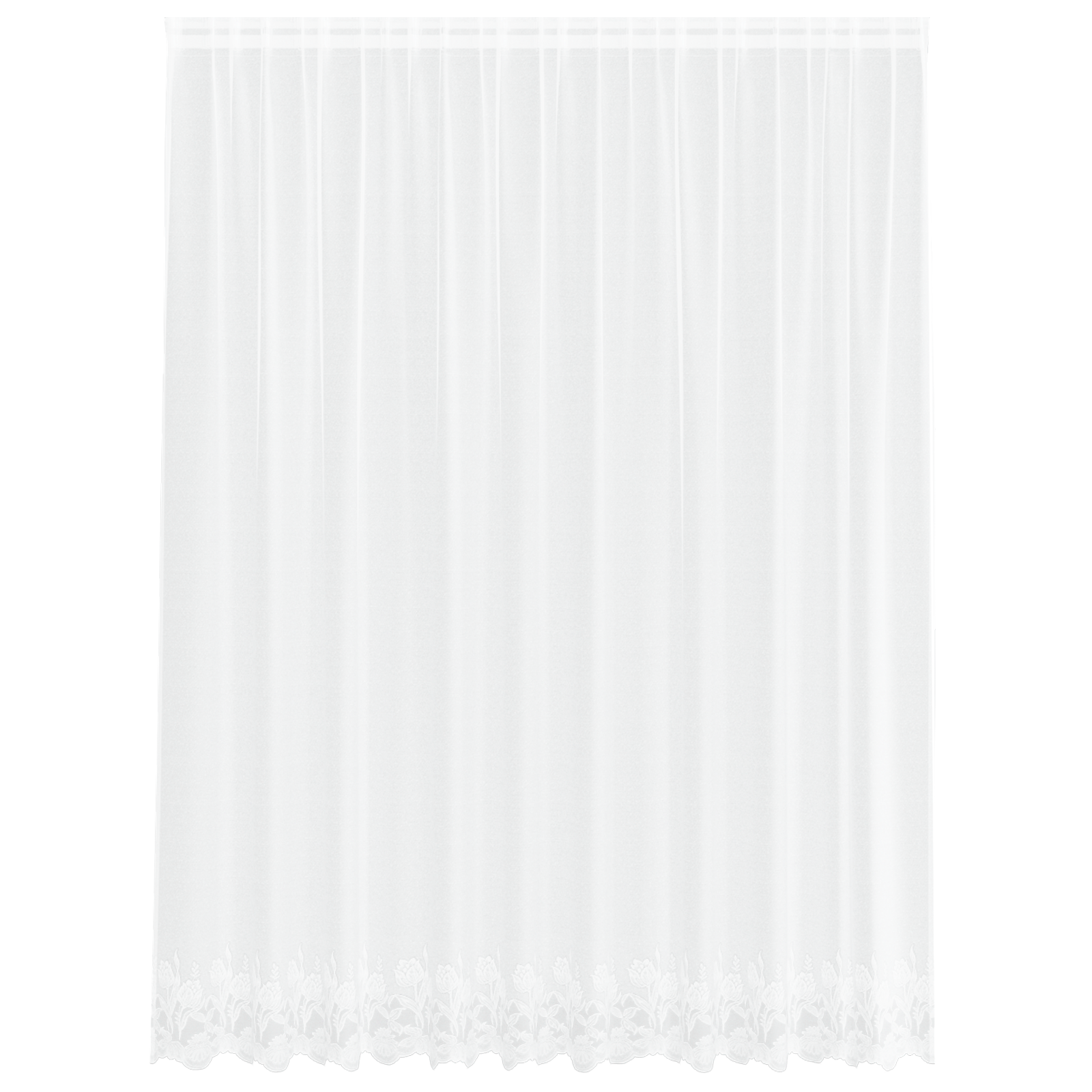 vidaXL Cortină din Dantelă cu perdele Floral Alb 300 x 245 cm Poliester vidaXL Cortină din Dantelă cu perdele Floral Alb 300 x 245 cm Poliester