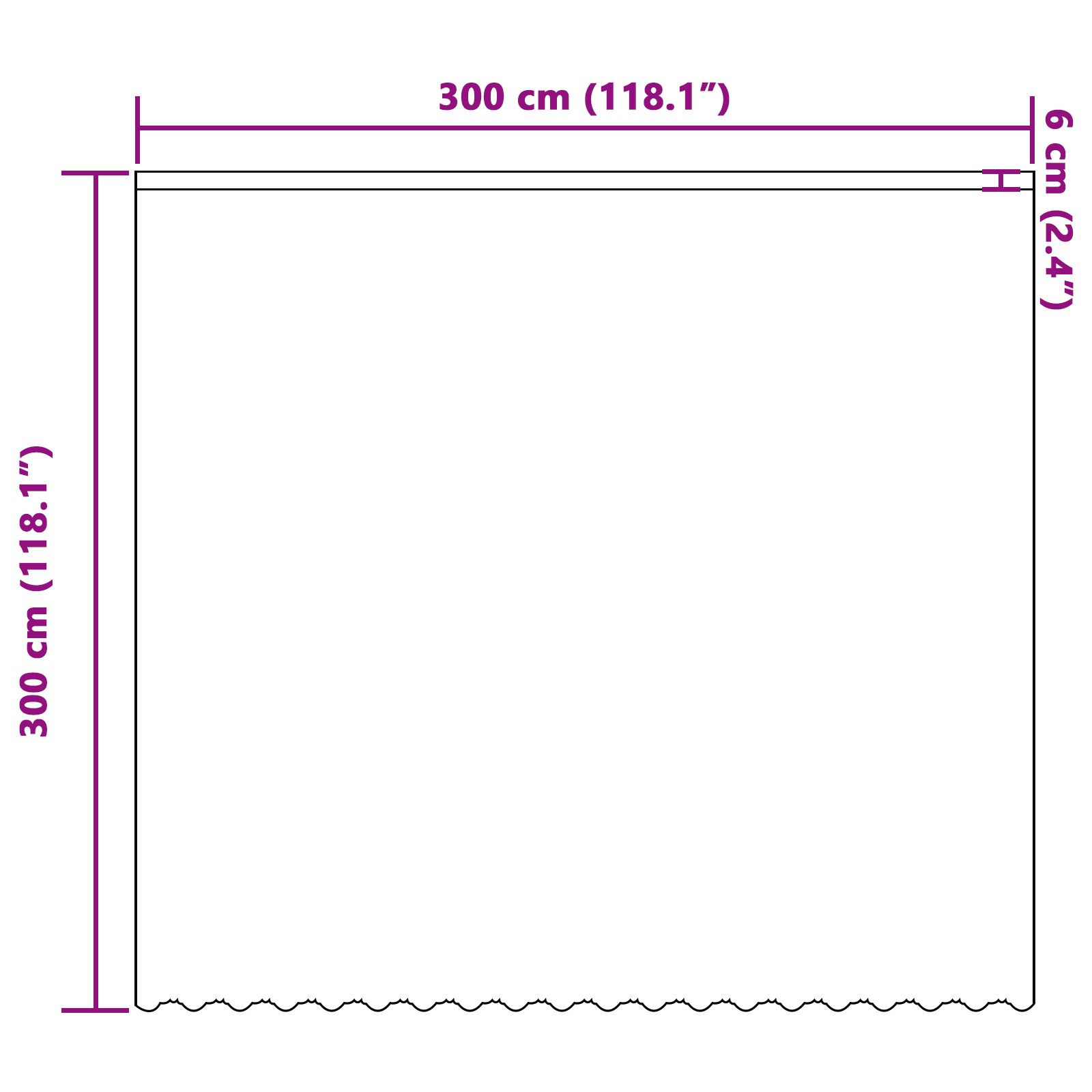 vidaXL Cortină din Dantelă cu perdele Floral Alb 300 x 300 cm Poliester
