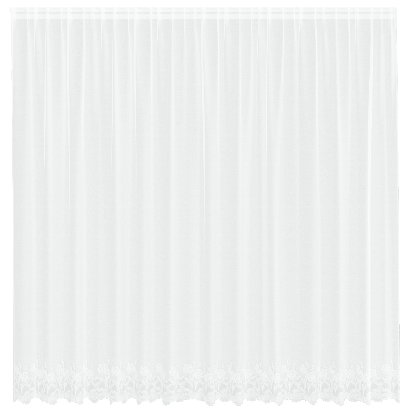 vidaXL Cortină din Dantelă cu perdele Floral Alb 400 x 220 cm Poliester vidaXL Cortină din Dantelă cu perdele Floral Alb 400 x 220 cm Poliester