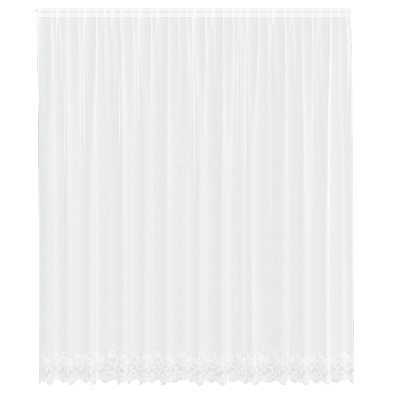 vidaXL Cortină din Dantelă cu perdele Floral Alb 400 x 260 cm Poliester vidaXL Cortină din Dantelă cu perdele Floral Alb 400 x 260 cm Poliester
