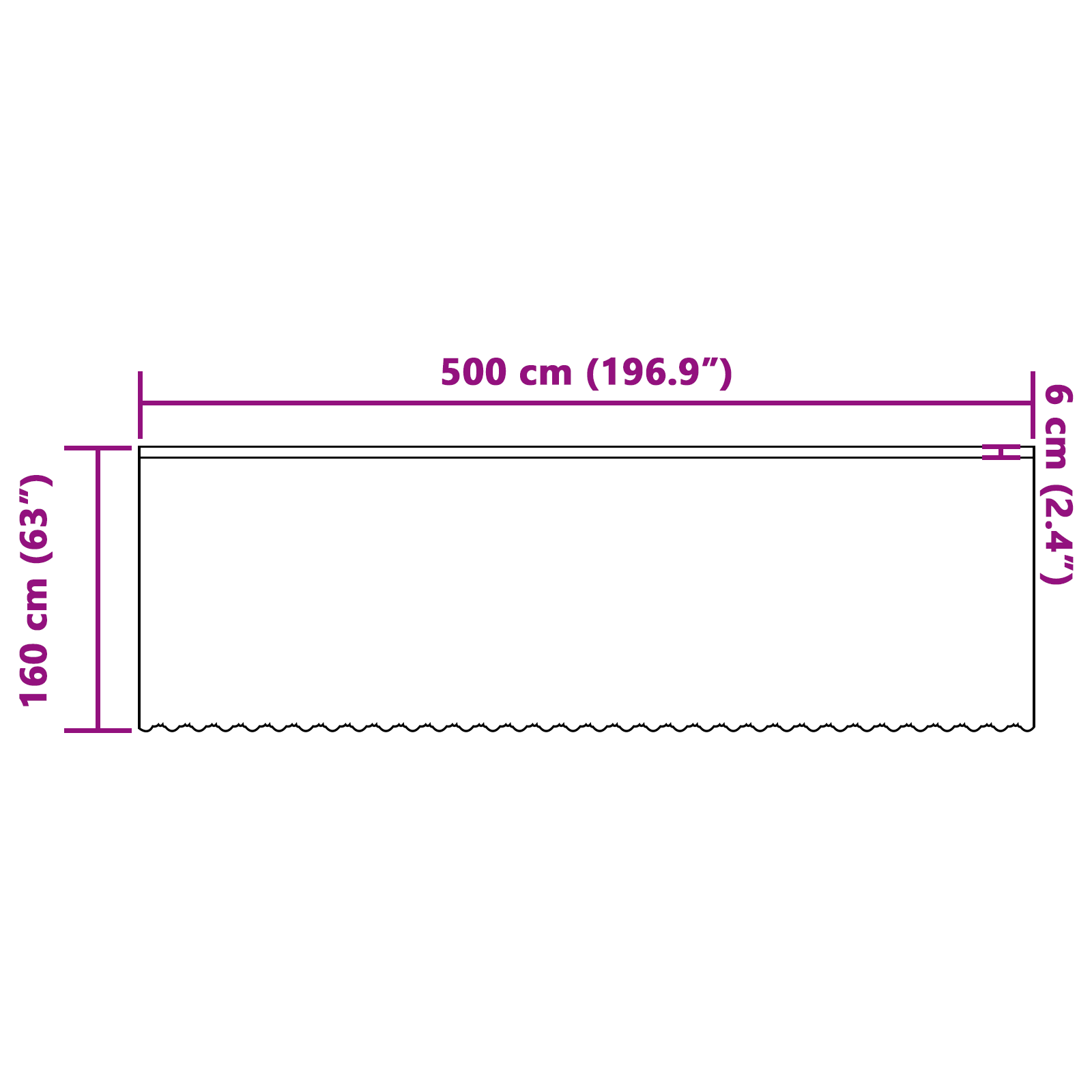 vidaXL Cortină din Dantelă cu perdele Floral Alb 500 x 160 cm Poliester