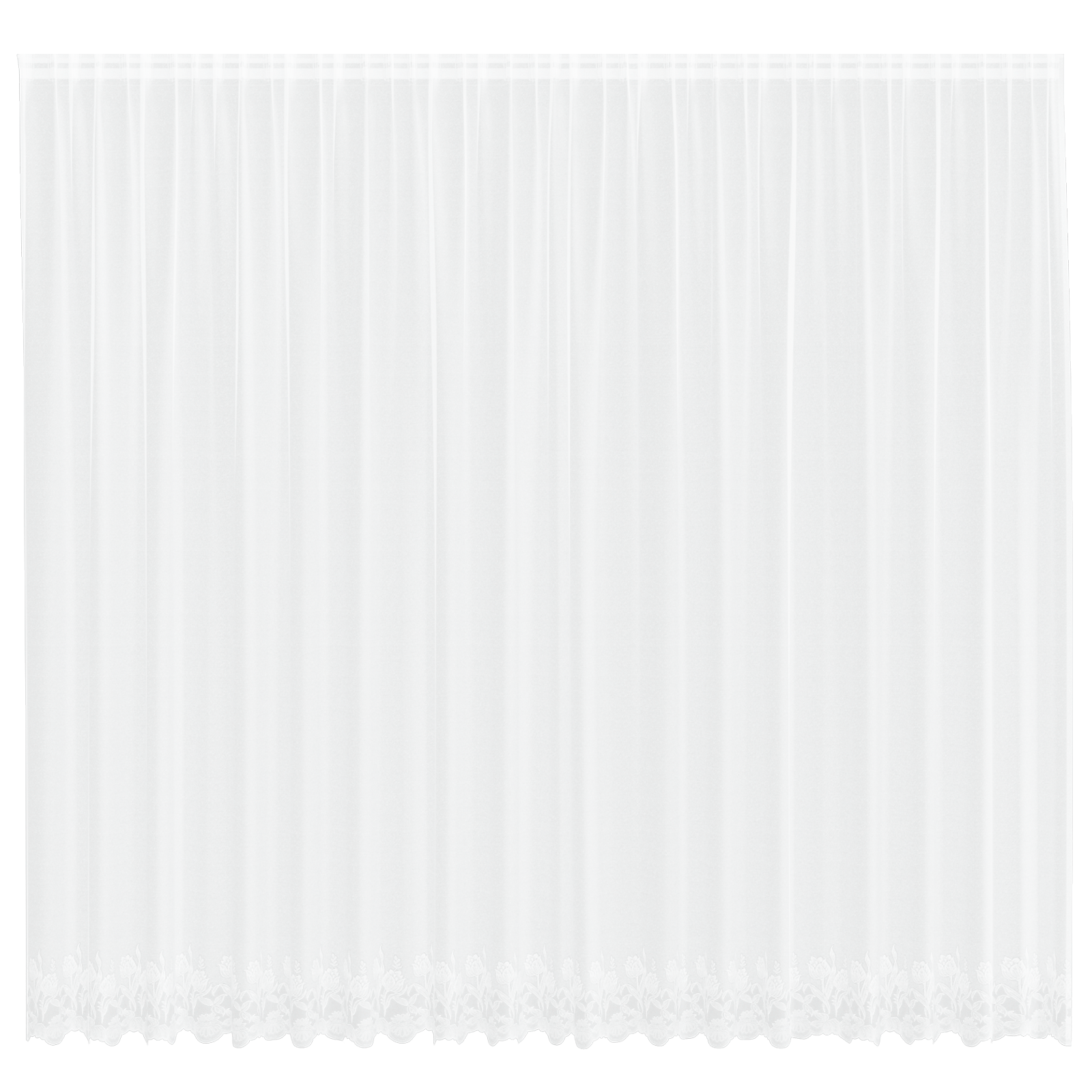 vidaXL Cortină din Dantelă cu perdele Floral Alb 500 x 260 cm Poliester vidaXL Cortină din Dantelă cu perdele Floral Alb 500 x 260 cm Poliester