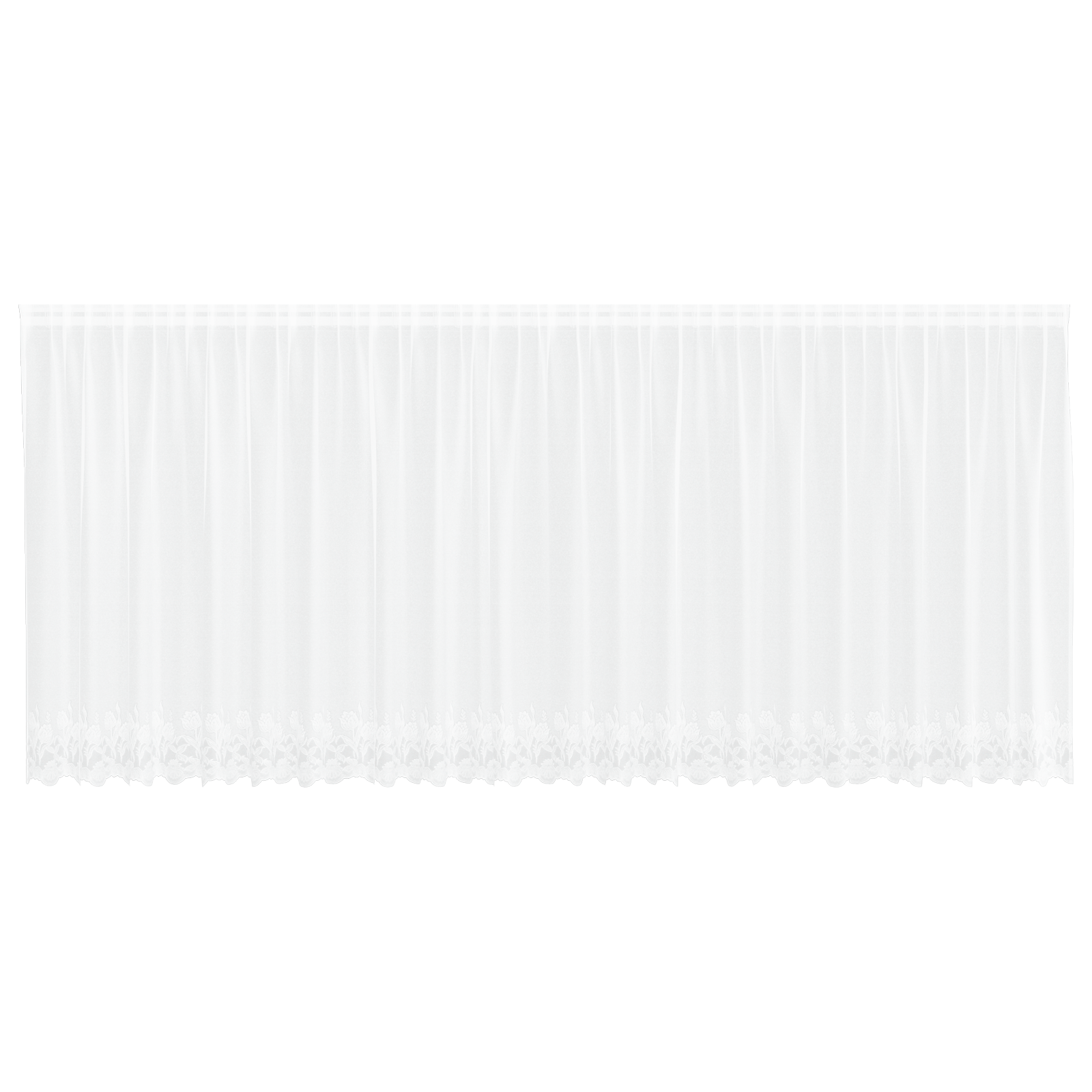 vidaXL Cortină din Dantelă cu perdele Floral Alb 600 x 180 cm Poliester vidaXL Cortină din Dantelă cu perdele Floral Alb 600 x 180 cm Poliester