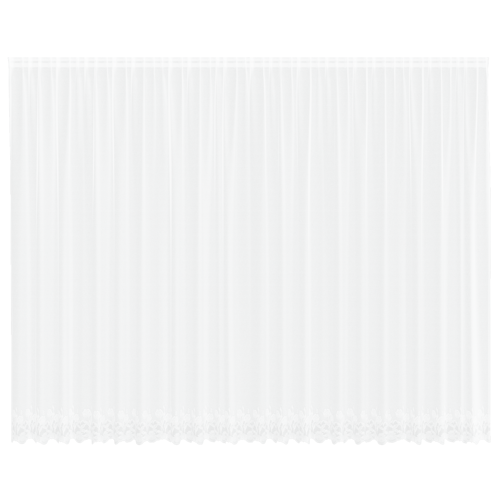vidaXL Cortină din Dantelă cu perdele Floral Alb 600 x 300 cm Poliester vidaXL Cortină din Dantelă cu perdele Floral Alb 600 x 300 cm Poliester