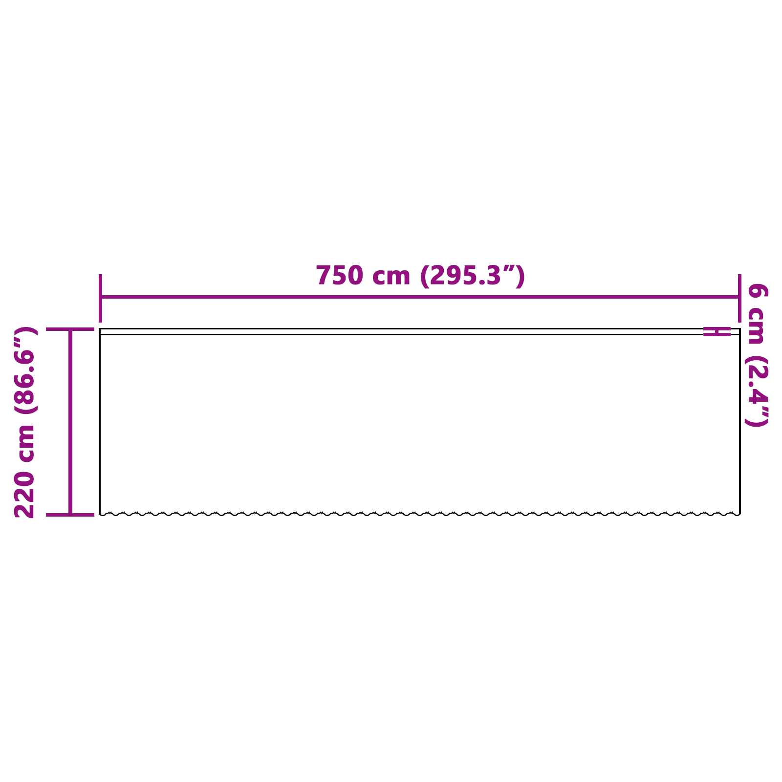 vidaXL Cortină din Dantelă cu perdele Alb 750 x 220 cm Poliester vidaXL Cortină din Dantelă cu perdele Alb 750 x 220 cm Poliester