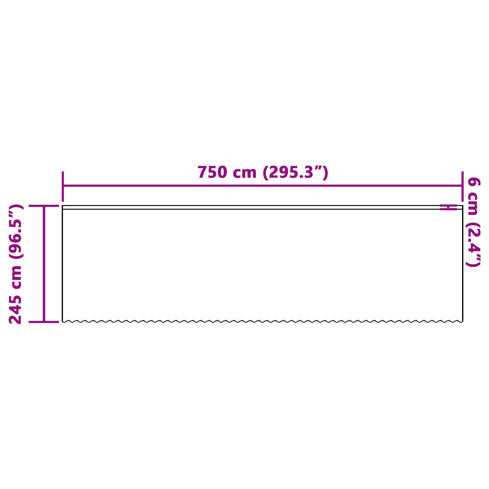 vidaXL Cortină din Dantelă cu perdele Alb 750 x 245 cm Poliester vidaXL Cortină din Dantelă cu perdele Alb 750 x 245 cm Poliester
