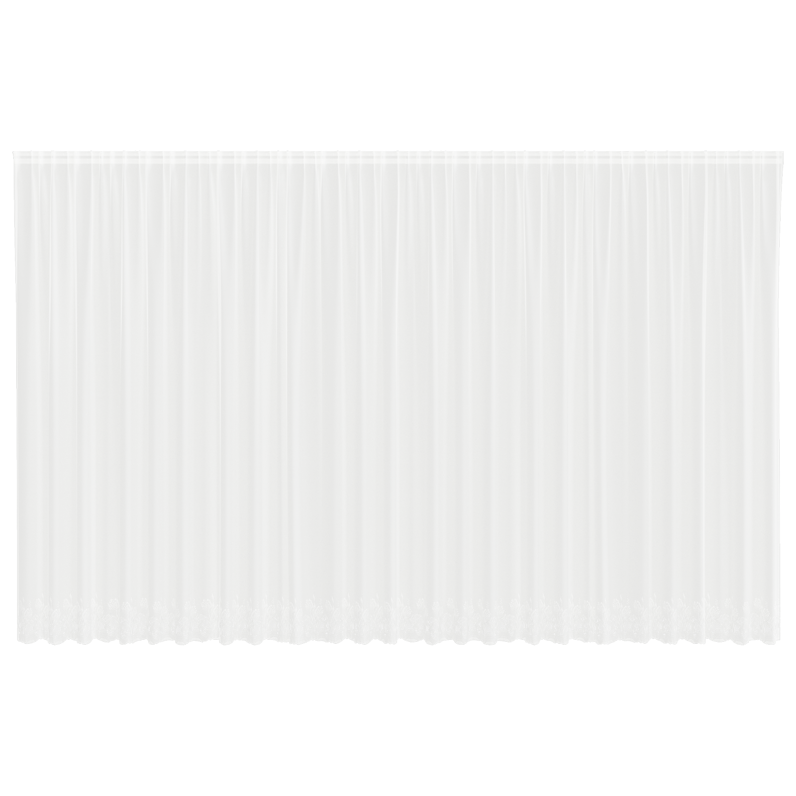 vidaXL Cortină din Dantelă cu perdele Alb 750 x 260 cm Poliester vidaXL Cortină din Dantelă cu perdele Alb 750 x 260 cm Poliester