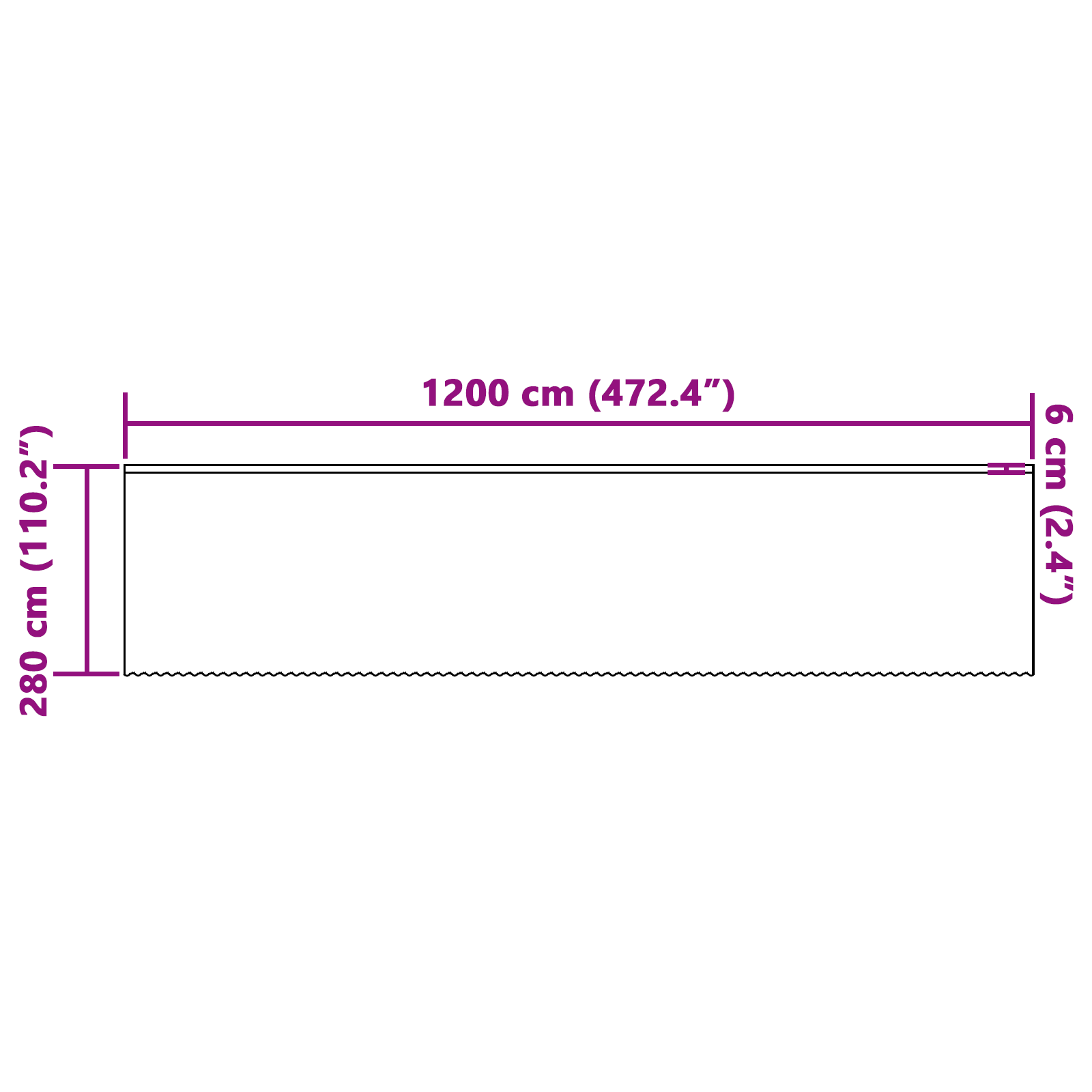 vidaXL Cortină din Dantelă cu perdele Floral Alb 1200 x 280 cm Poliester