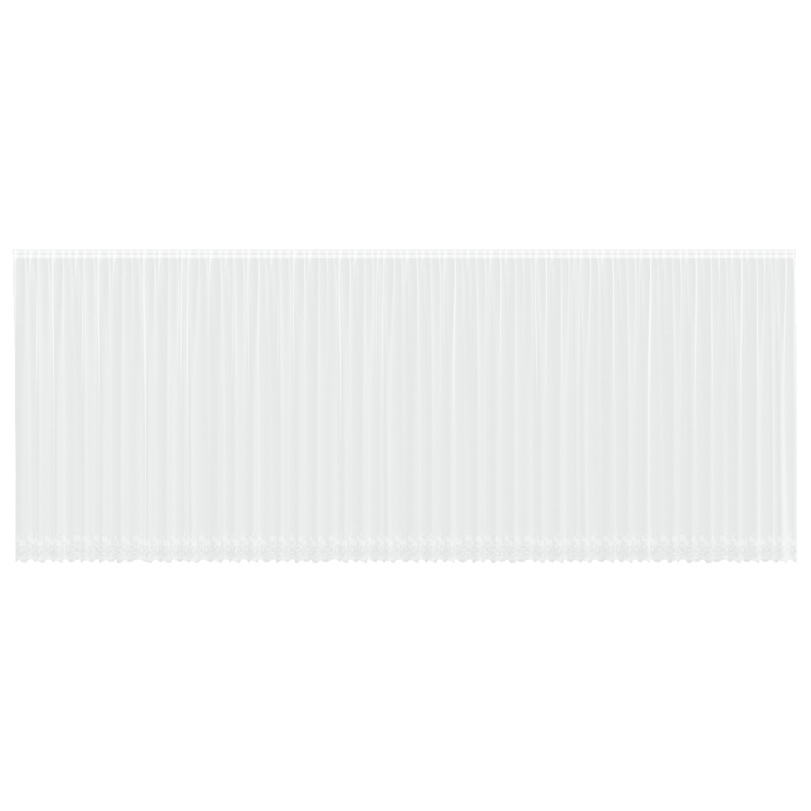 vidaXL Cortină din Dantelă cu perdele Floral Alb 1200 x 300 cm Poliester vidaXL Cortină din Dantelă cu perdele Floral Alb 1200 x 300 cm Poliester