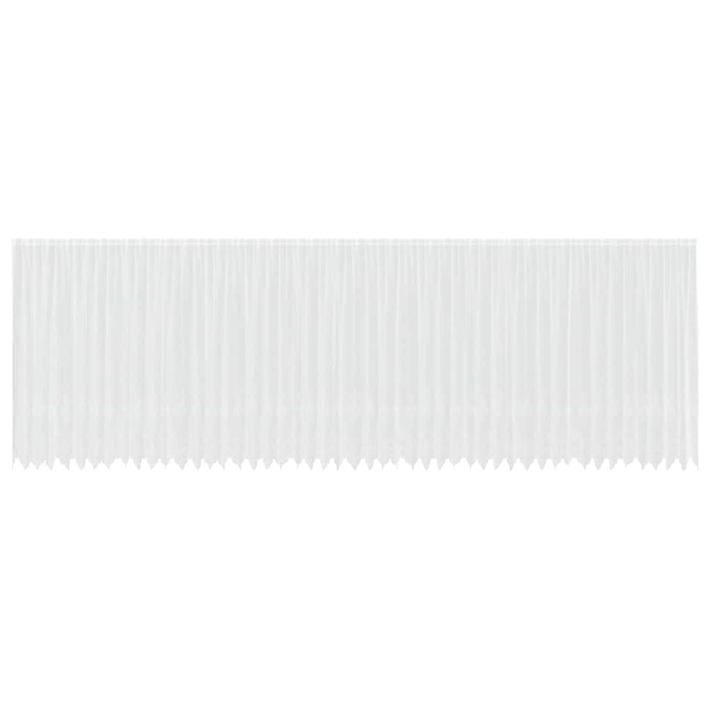 vidaXL Cortină din Dantelă cu perdele Alb 200 x 1200 cm Poliester