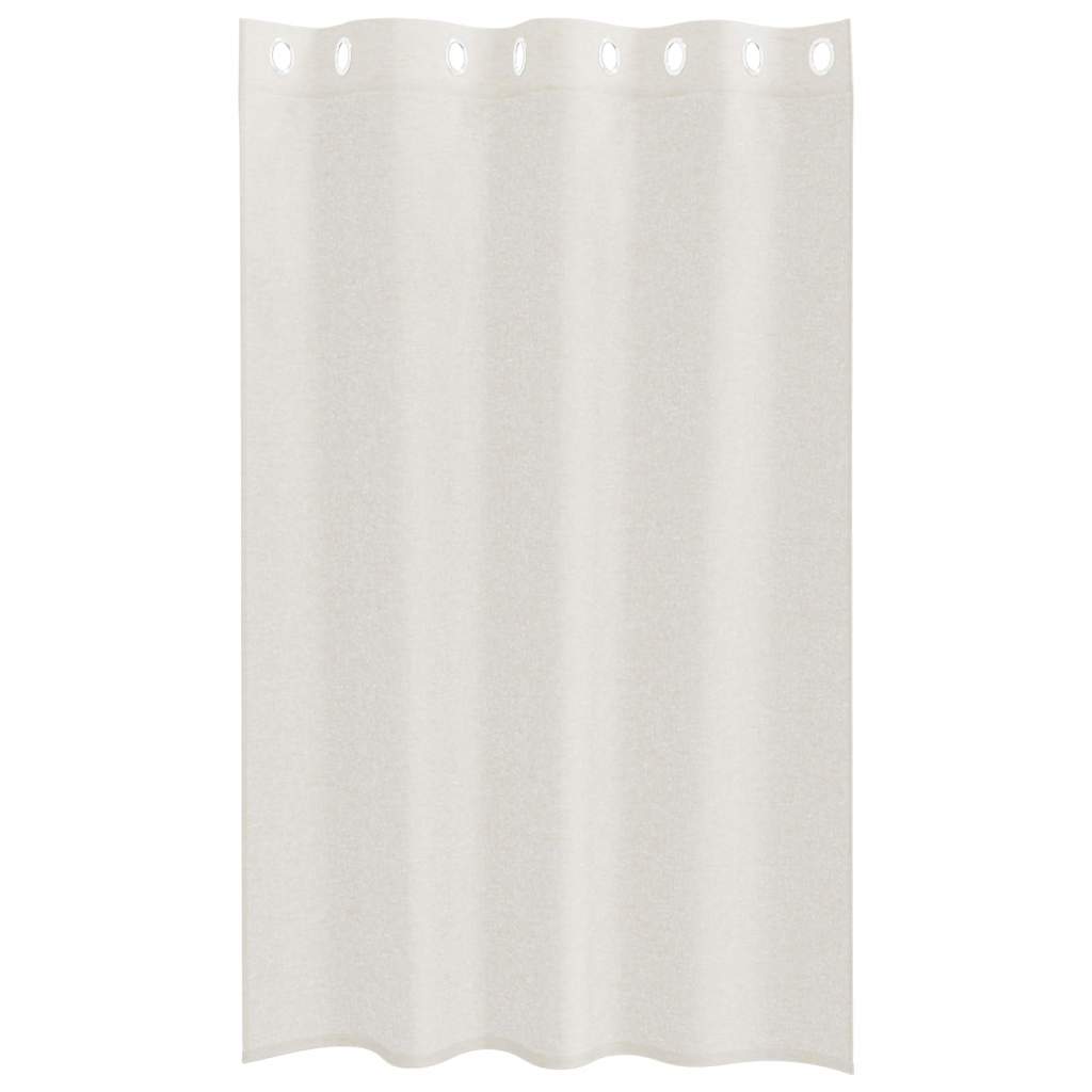 vidaXL Perdele cu perdele 2 pcs Crem 140 x 175 cm Poliester