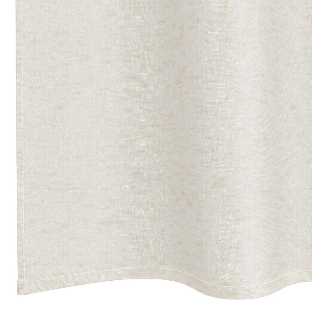 vidaXL Perdele cu perdele 2 pcs Crem 140 x 175 cm Poliester