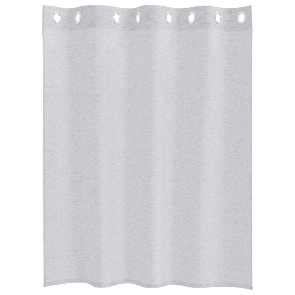 vidaXL Perdele cu perdele 2 pcs Gri deschis 140 x 140 cm Poliester