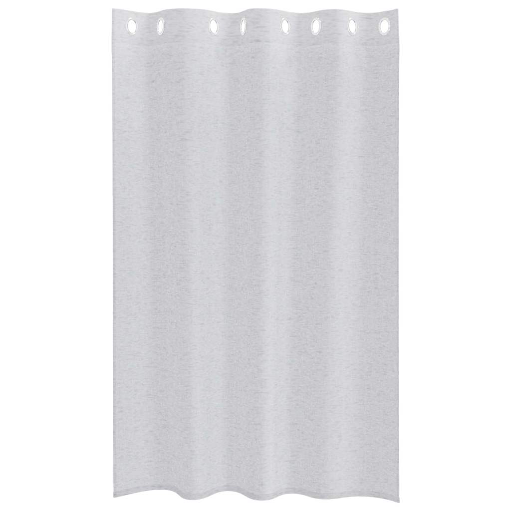 vidaXL Perdele cu perdele 2 pcs Gri deschis 140 x 175 cm Poliester