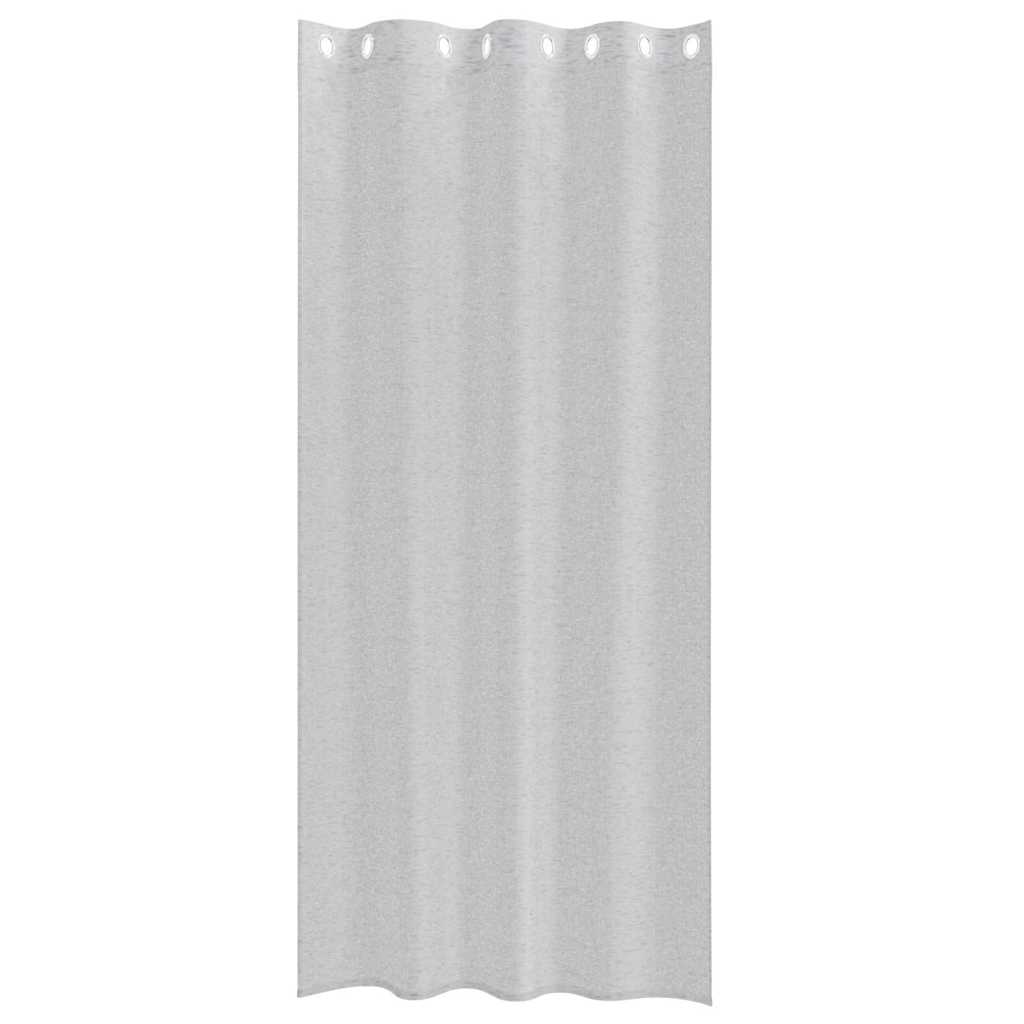 vidaXL Perdele cu perdele 2 pcs Gri deschis 140 x 245 cm Poliester