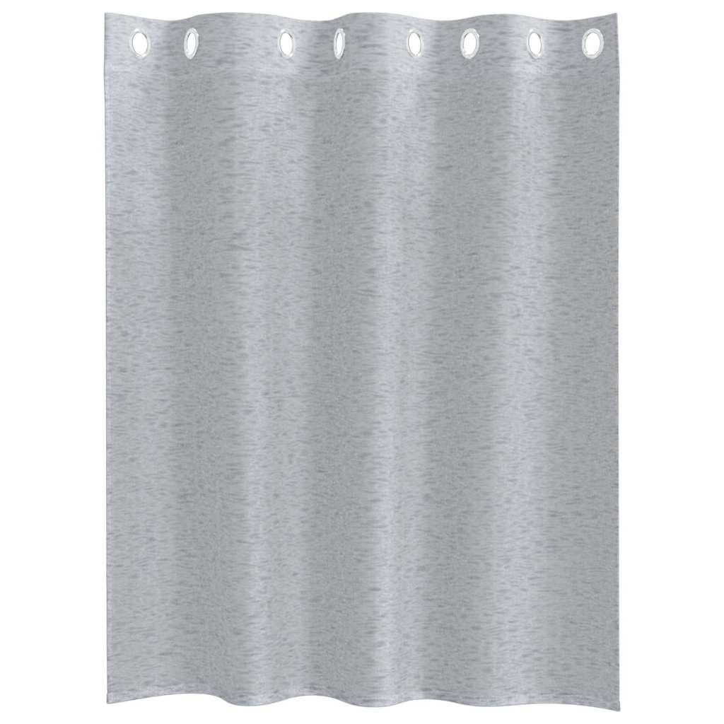 vidaXL Perdele cu perdele 2 pcs Gri închis 140 x 140 cm Poliester