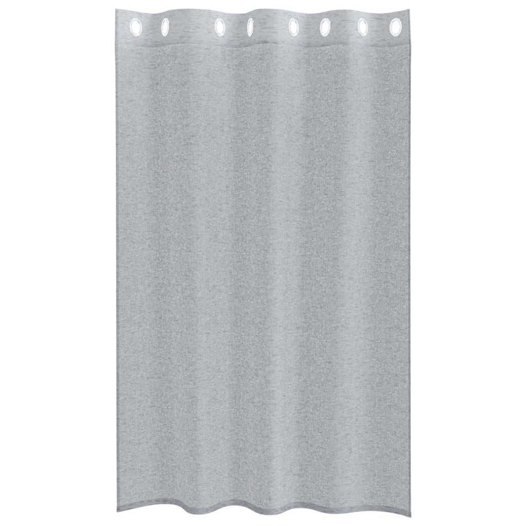 vidaXL Perdele cu perdele 2 pcs Gri închis 140 x 175 cm Poliester vidaXL Perdele cu perdele 2 pcs Gri închis 140 x 175 cm Poliester