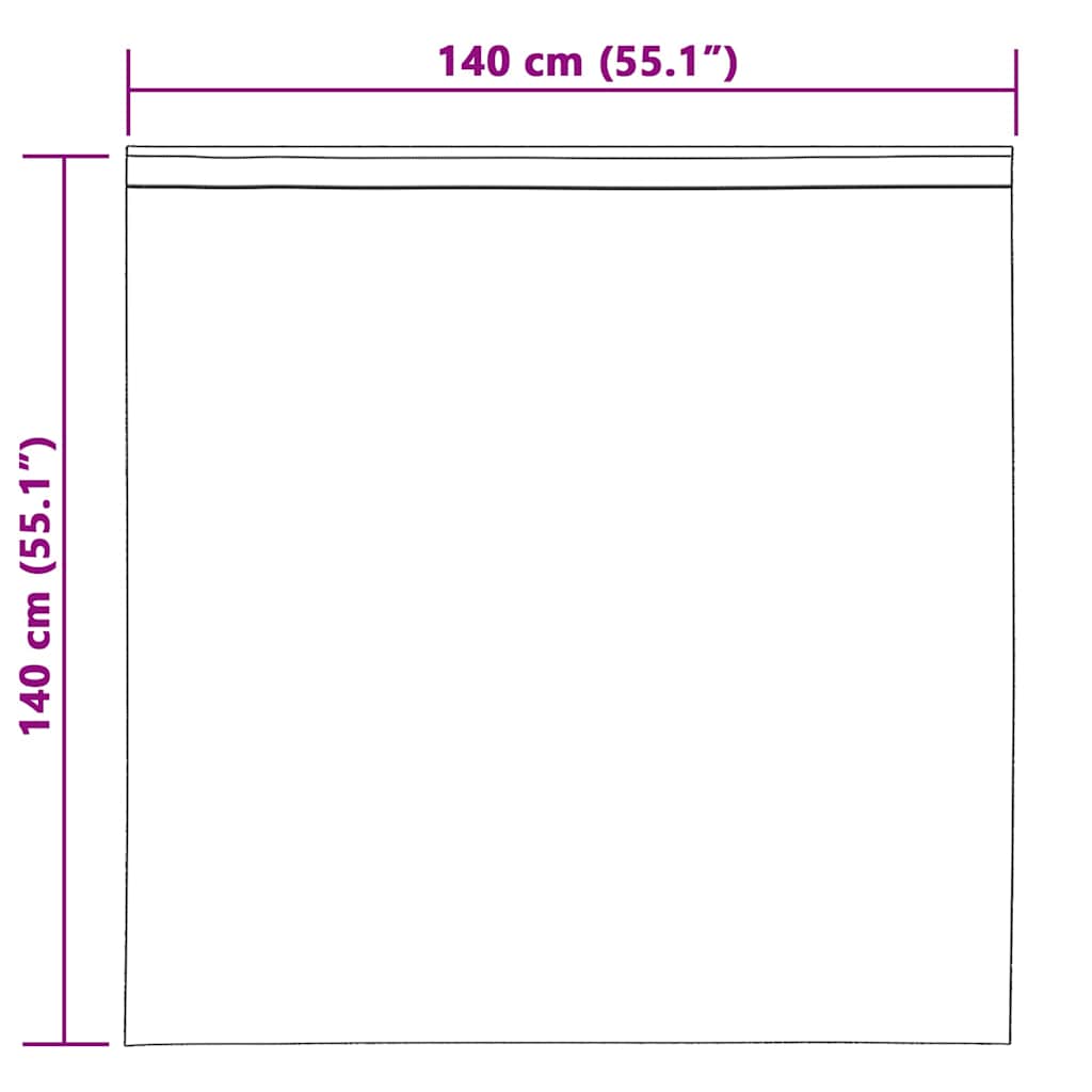 vidaXL Perdele cu perdele 2 pcs Crem 140 x 140 cm Poliester