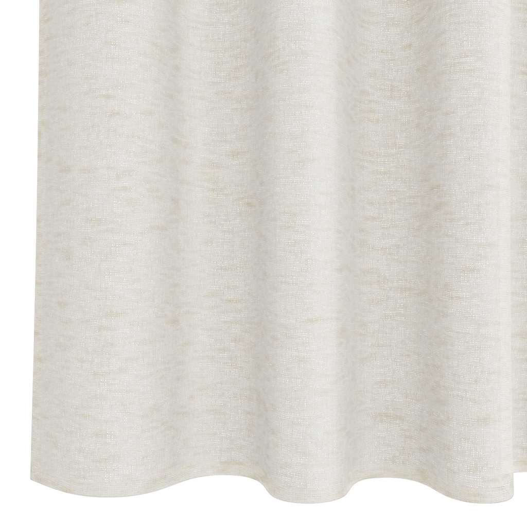 vidaXL Cortină din Voile cu perdele 2 pcs Crem 245 x 140 cm Poliester