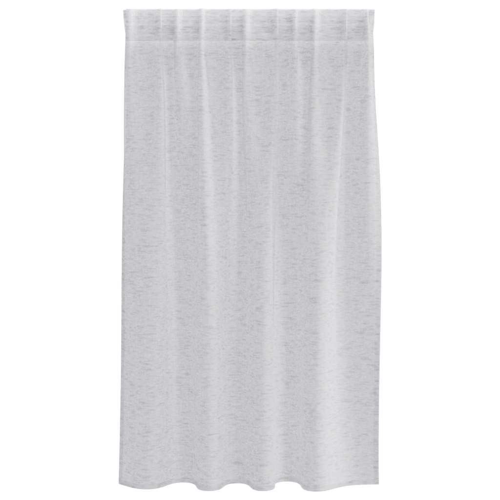 vidaXL Perdele cu perdele 2 pcs Gri deschis 140 x 140 cm Poliester