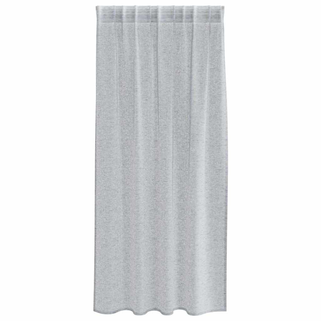 vidaXL Perdele cu perdele 2 pcs Gri închis 140 x 175 cm Poliester