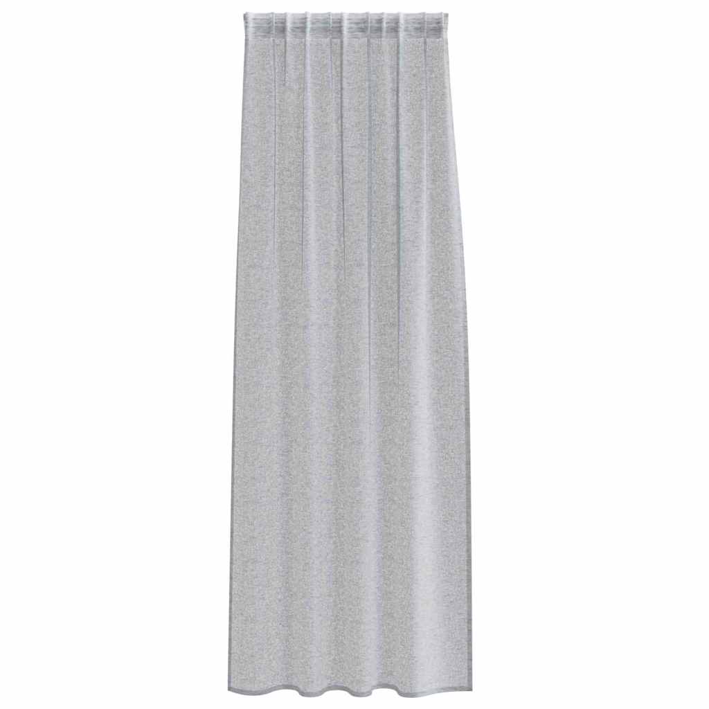 vidaXL Perdele cu perdele 2 pcs Gri închis 140 x 225 cm Poliester