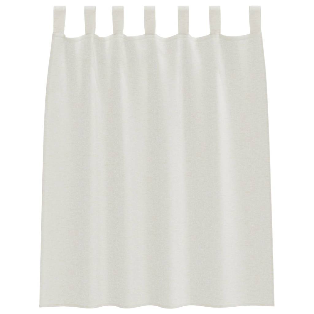 vidaXL Perdele cu perdele 2 pcs Crem 140 x 140 cm Poliester