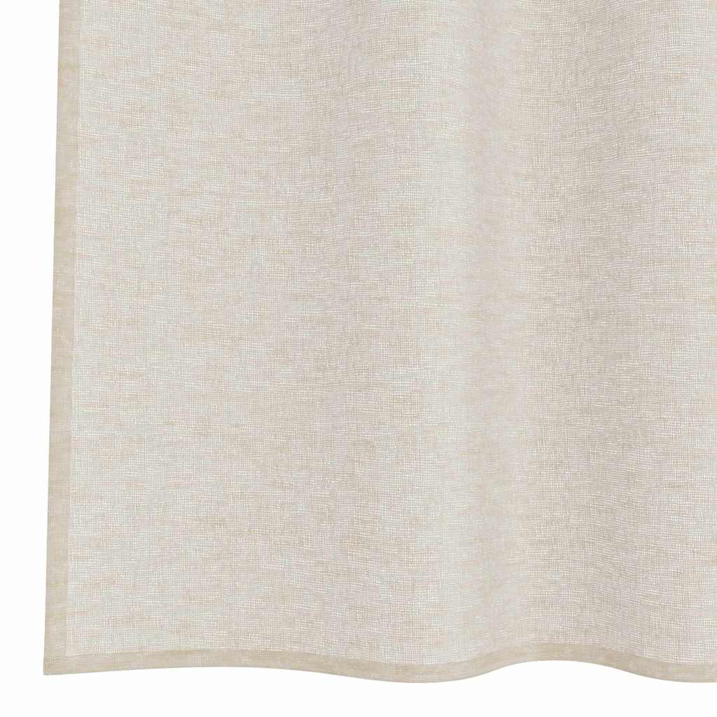 vidaXL Perdele cu perdele 2 pcs Nisip 140 x 225 cm Poliester vidaXL Perdele cu perdele 2 pcs Nisip 140 x 225 cm Poliester