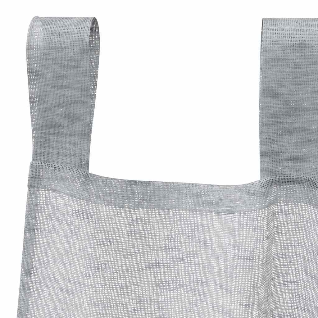 vidaXL Perdele cu perdele 2 pcs Gri închis 140 x 225 cm Poliester