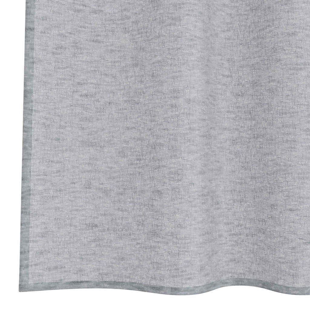 vidaXL Perdele cu perdele 2 pcs Gri închis 140 x 225 cm Poliester