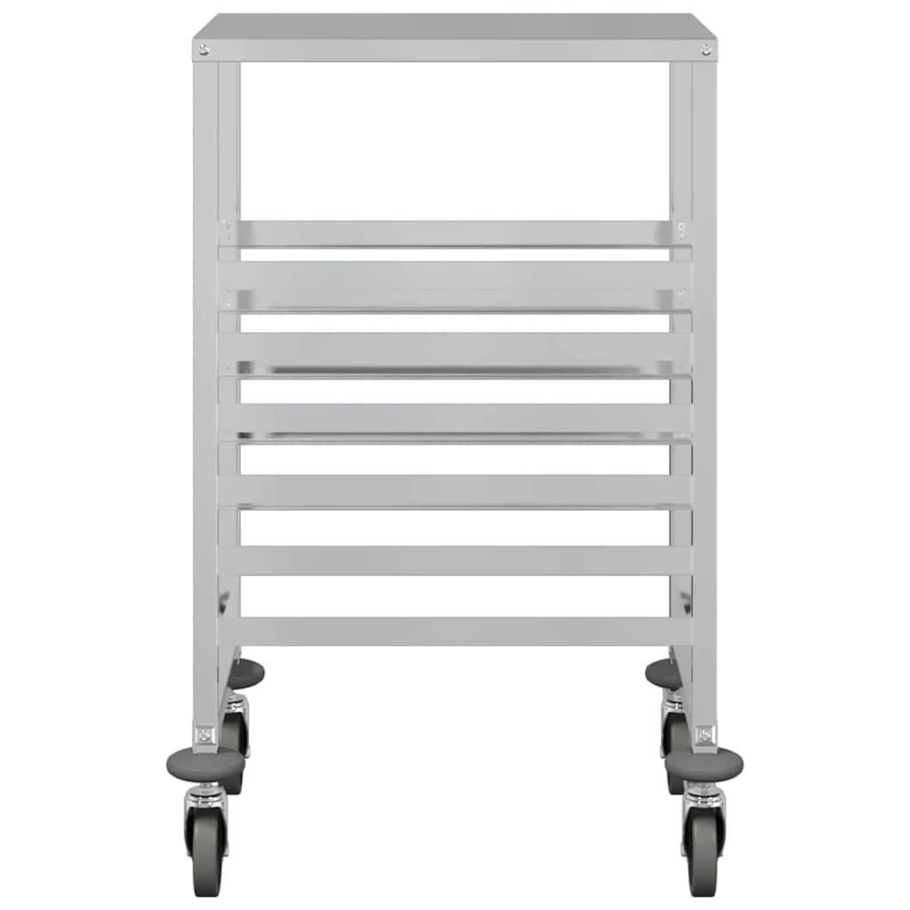 vidaXL Cărucior cu tăvi cu 6 containere GN 39x55x87 cm oțel inoxidabil vidaXL Cărucior cu tăvi cu 6 containere GN 39x55x87 cm oțel inoxidabil