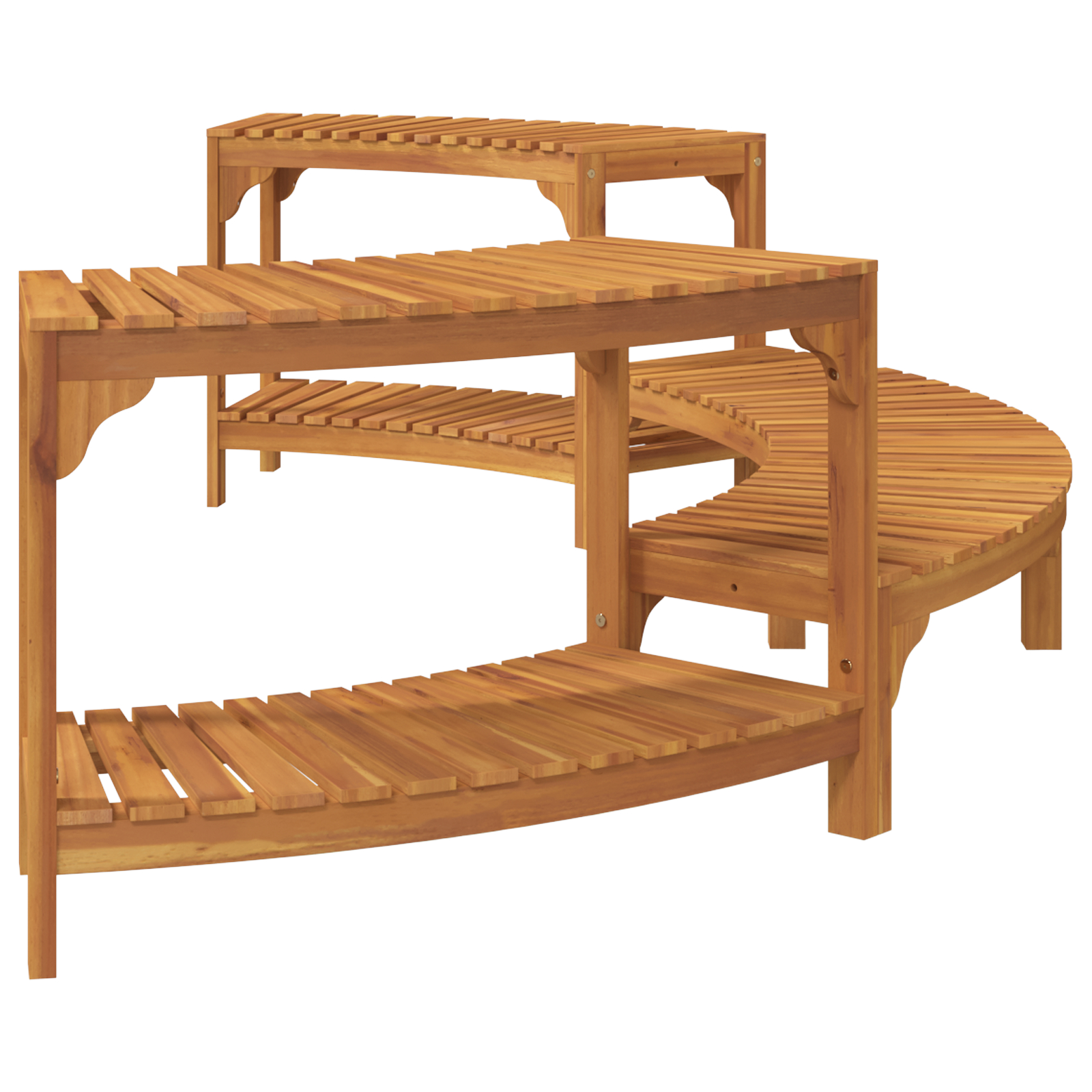 vidaXL Împrejmuire pentru cadă cu hidromasaj Semicircular 272x120.5x55.5 cm Lemn solid de acacia vidaXL Împrejmuire pentru cadă cu hidromasaj Semicircular 272x120.5x55.5 cm Lemn solid de acacia
