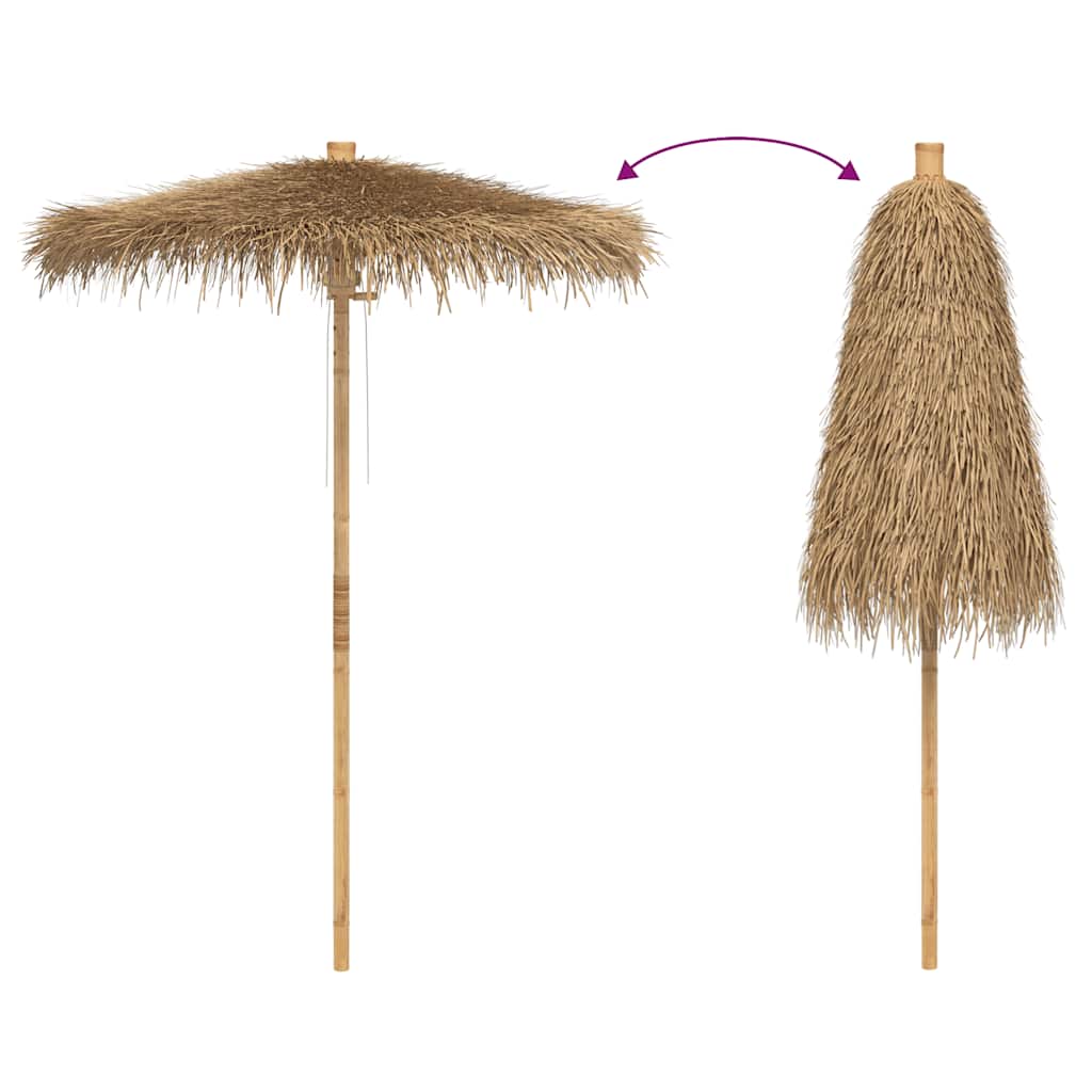vidaXL Umbrelă Tiki cu baldachin din frunze de banană 150 cm bambus vidaXL Umbrelă Tiki cu baldachin din frunze de banană 150 cm bambus