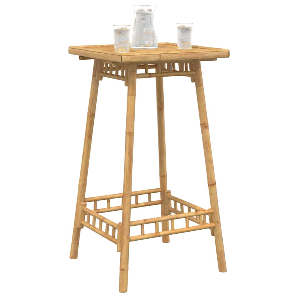 vidaXL Masă de bar de exterior pătrată 55x55x100 cm bambus vidaXL Masă de bar de exterior pătrată 55x55x100 cm bambus