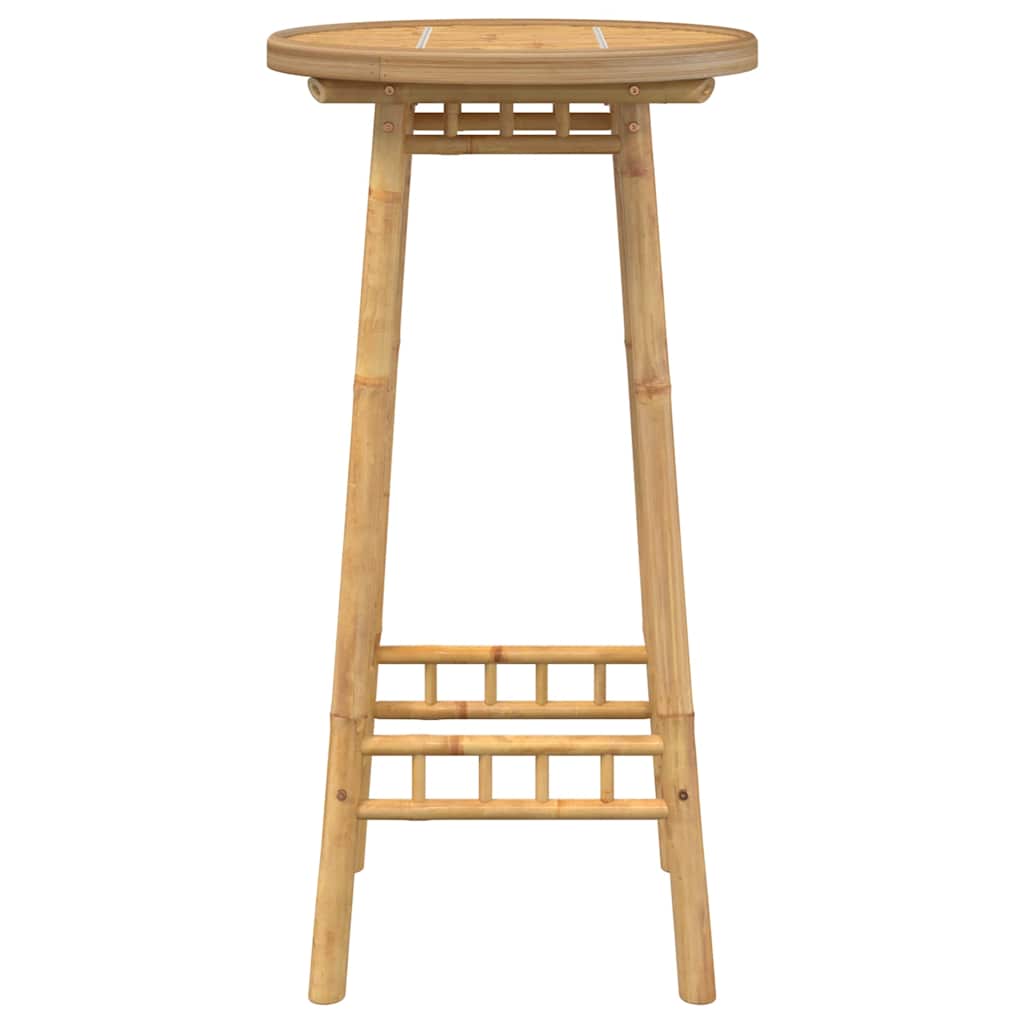 vidaXL Masă de bar pentru exterior rotundă Ø55x100 cm din bambus vidaXL Masă de bar pentru exterior rotundă Ø55x100 cm din bambus