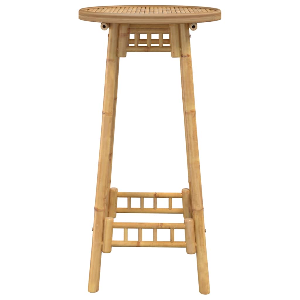 vidaXL Masă de bar pentru exterior rotundă Ø55x100 cm din bambus vidaXL Masă de bar pentru exterior rotundă Ø55x100 cm din bambus