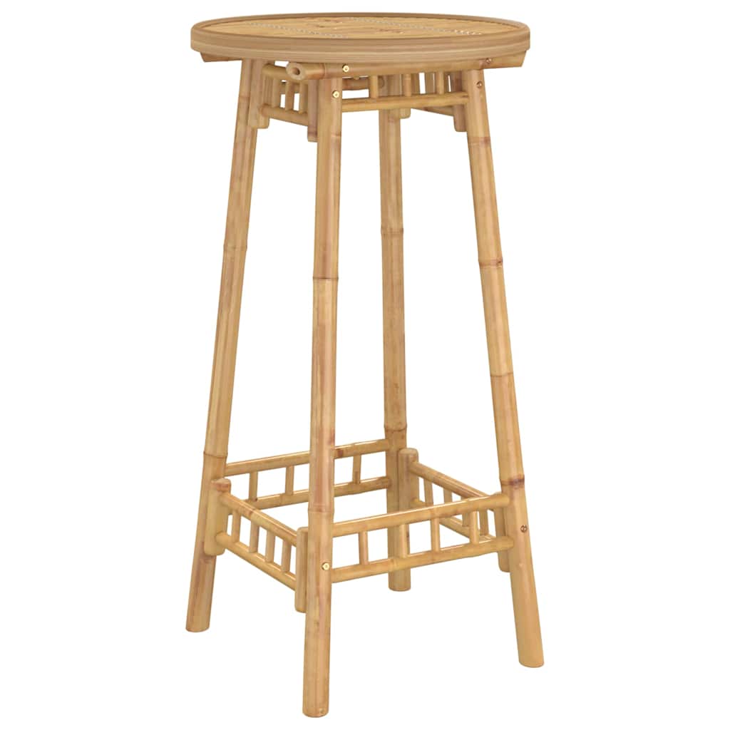 vidaXL Masă de bar pentru exterior rotundă Ø55x100 cm din bambus vidaXL Masă de bar pentru exterior rotundă Ø55x100 cm din bambus