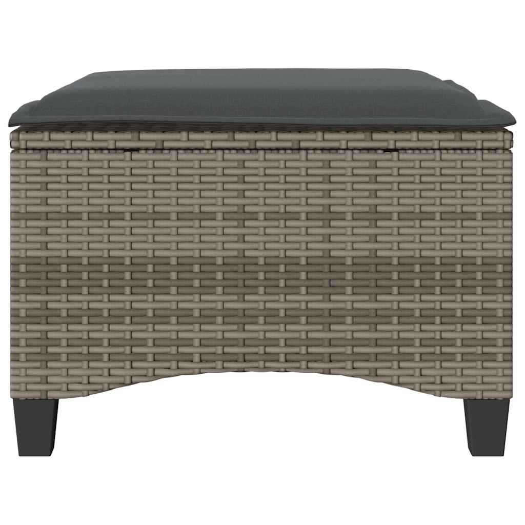 vidaXL Scaune de grădină cu perne 2 buc Gri 55x55x36 cm Poly Ratan vidaXL Scaune de grădină cu perne 2 buc Gri 55x55x36 cm Poly Ratan