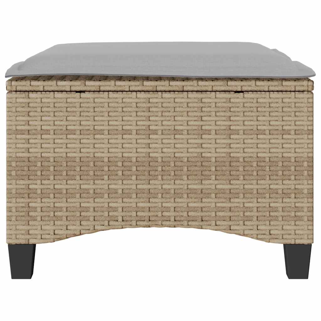 vidaXL Scaune de grădină cu perne 2 buc Bej 55x55x36 cm Poly Ratan vidaXL Scaune de grădină cu perne 2 buc Bej 55x55x36 cm Poly Ratan