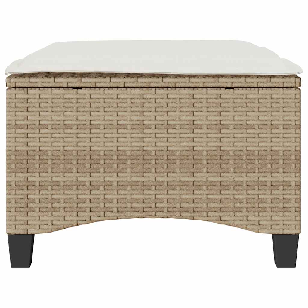 vidaXL Scaune de grădină cu perne 2 buc Bej 55x55x36 cm Poly Ratan vidaXL Scaune de grădină cu perne 2 buc Bej 55x55x36 cm Poly Ratan