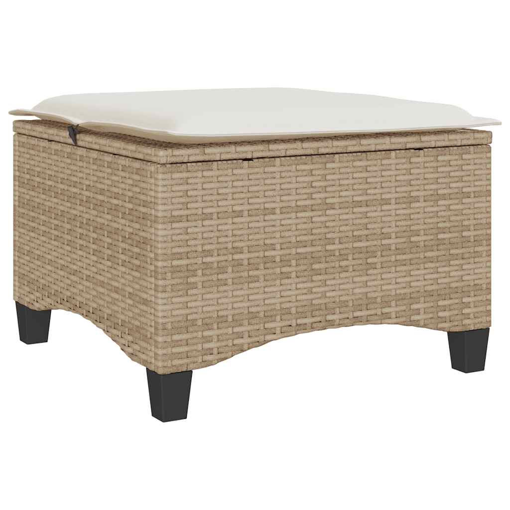 vidaXL Scaune de grădină cu perne 2 buc Bej 55x55x36 cm Poly Ratan vidaXL Scaune de grădină cu perne 2 buc Bej 55x55x36 cm Poly Ratan