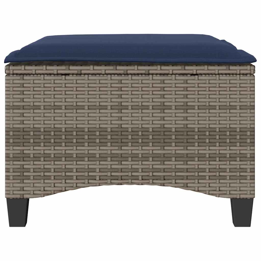 vidaXL Scaune de grădină cu perne 2 buc Gri 55x55x36 cm Poly Ratan vidaXL Scaune de grădină cu perne 2 buc Gri 55x55x36 cm Poly Ratan