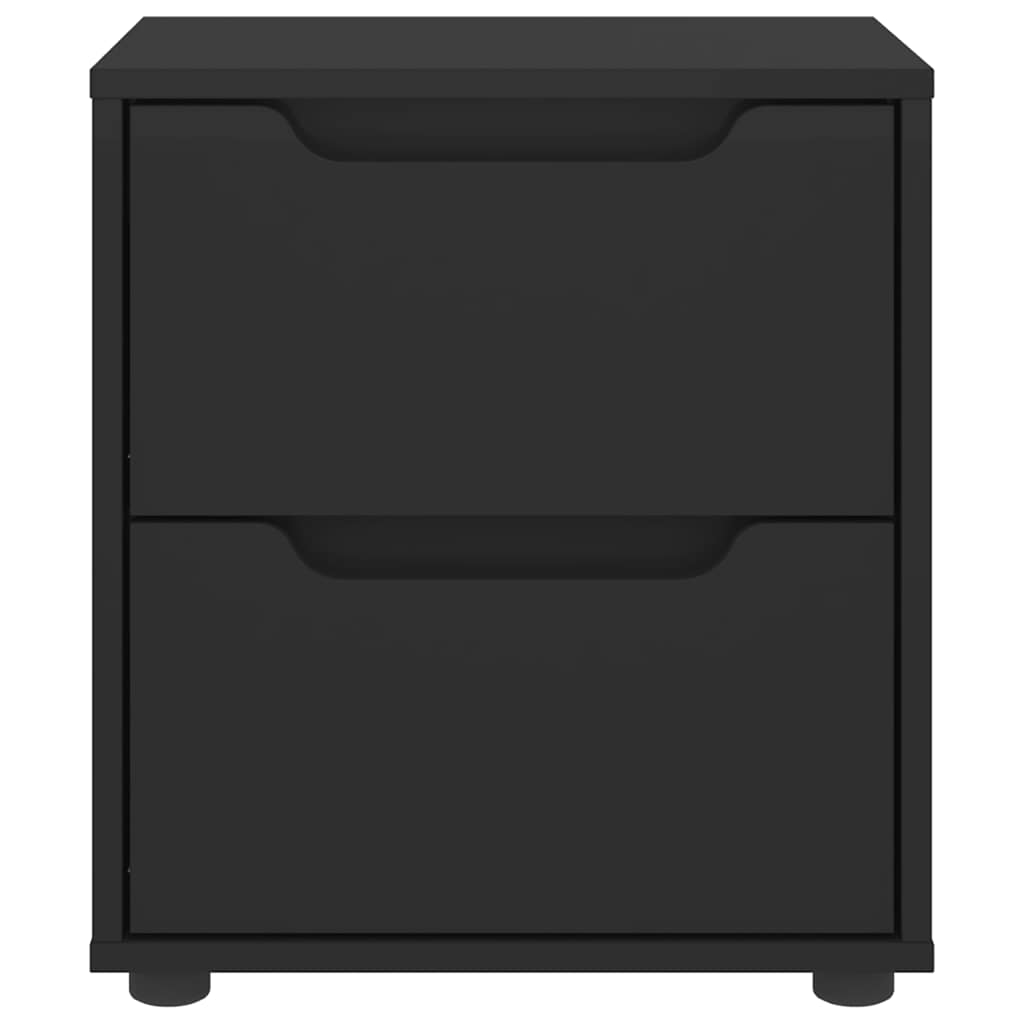vidaXL Noptiera "VISNES" Negru 45x40x50 cm Lemn prelucrat