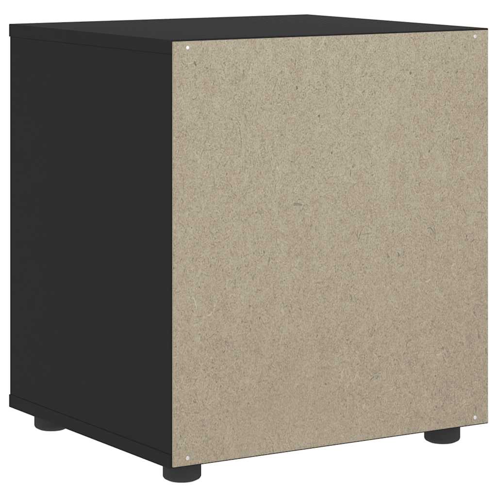vidaXL Noptiera "VISNES" Negru 45x40x50 cm Lemn prelucrat