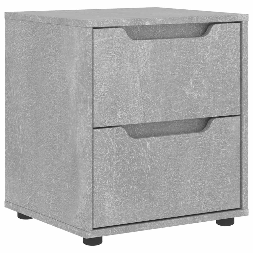 vidaXL Noptiera "VISNES" Beton Gri 45x40x50 cm Lemn prelucrat vidaXL Noptiera "VISNES" Beton Gri 45x40x50 cm Lemn prelucrat